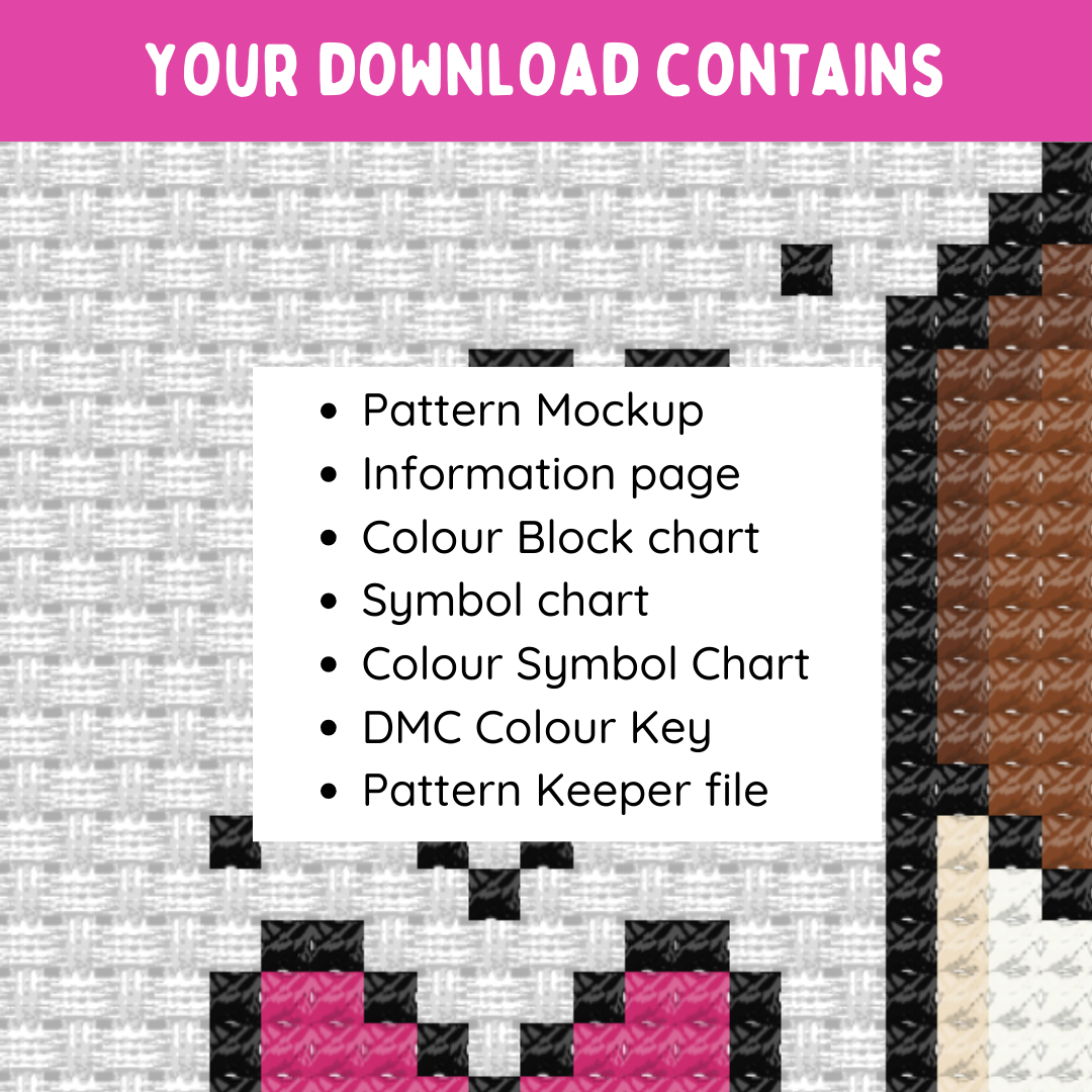 Ice Lolly Love - PDF Instant Download Cross Stitch Pattern
